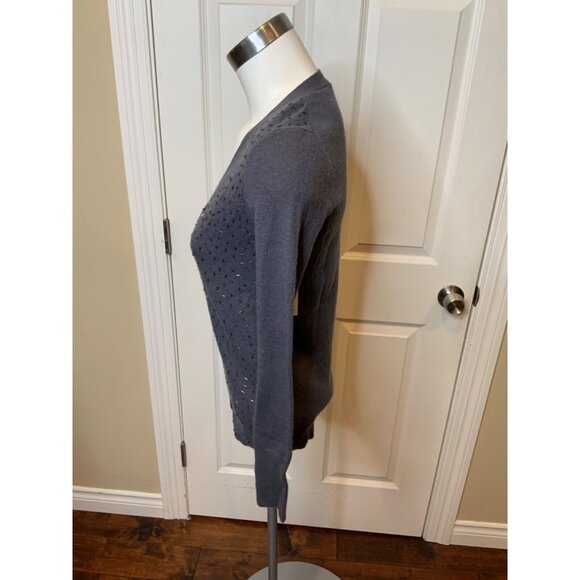 J.Crew Dark Periwinkle Blue Sequin Cardigan NWT Size XS - Picture 3 of 5